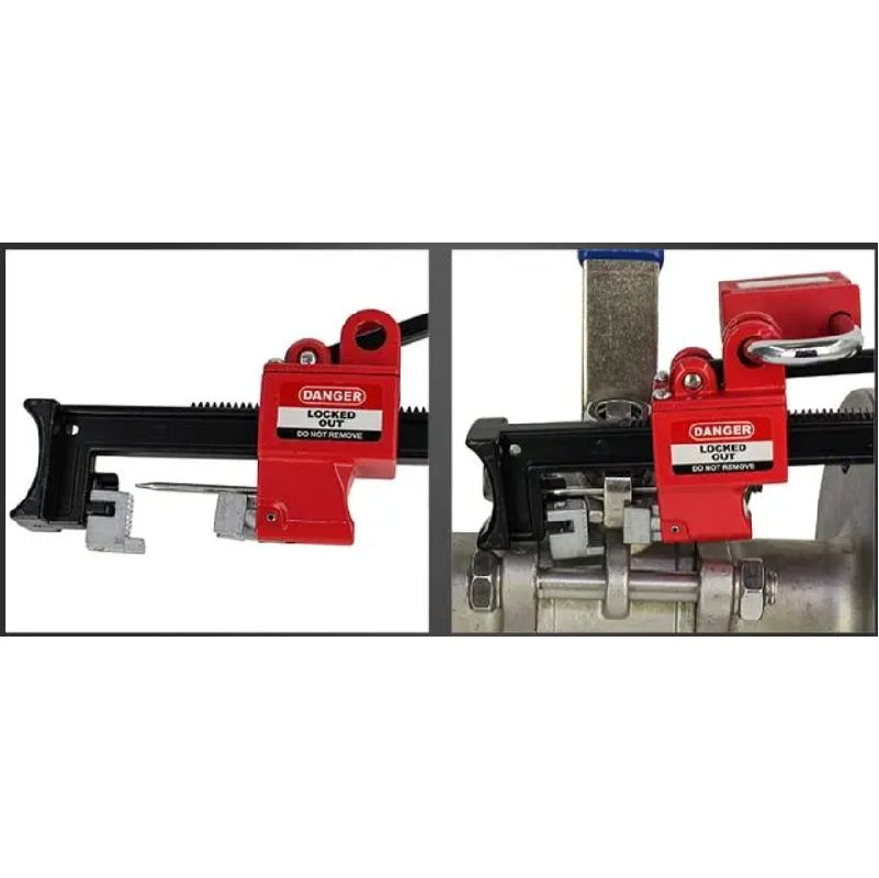 Universal bal valve lockout