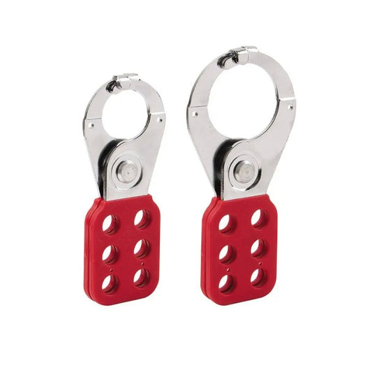 Lockout Hasp Chrome Plated Steel Interlocked