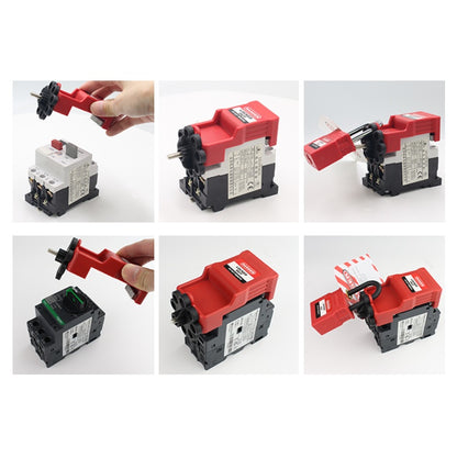 Vergrendeling voor drukknop-/draaimotorschakelaar