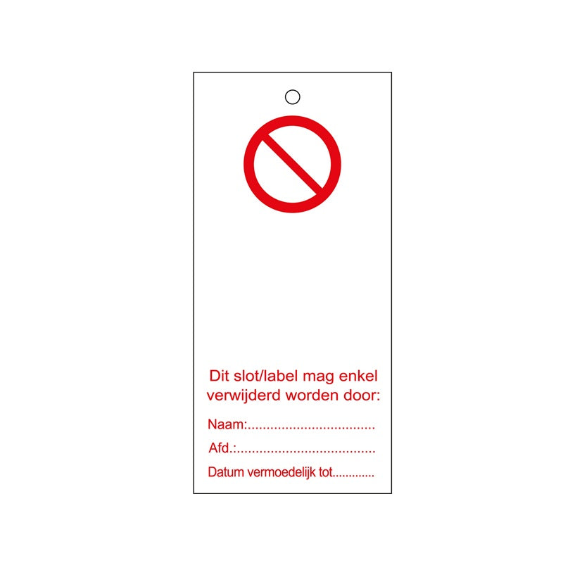 Warning Tags - Dutch