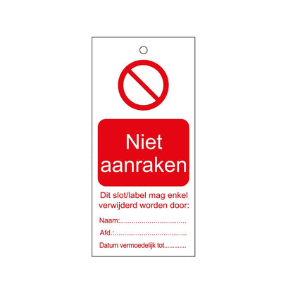 Warning Tags - Dutch