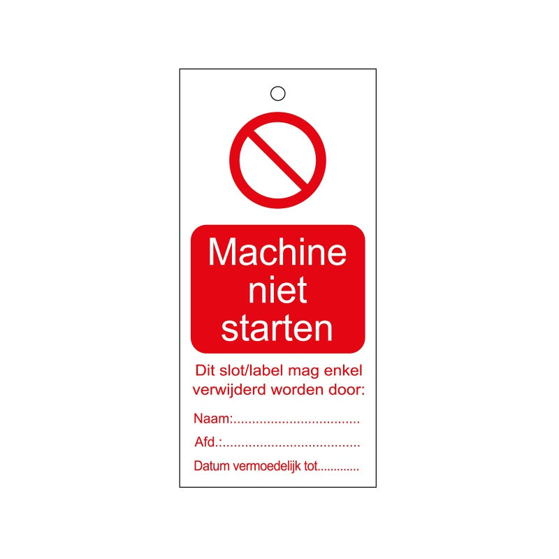 Warning Tags - Dutch