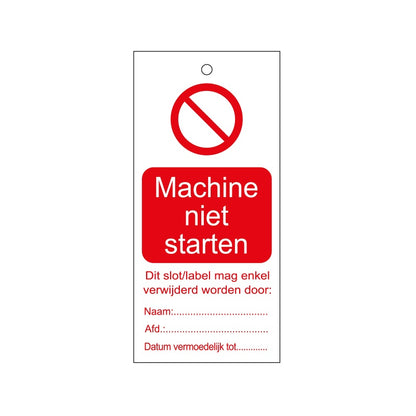 Warning Tags - Dutch