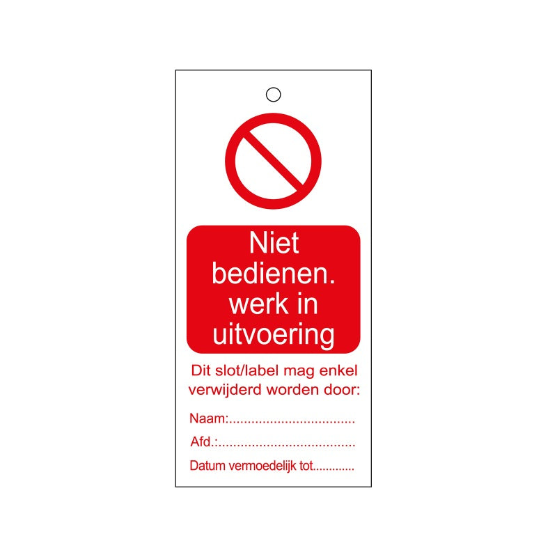 Warning Tags - Dutch