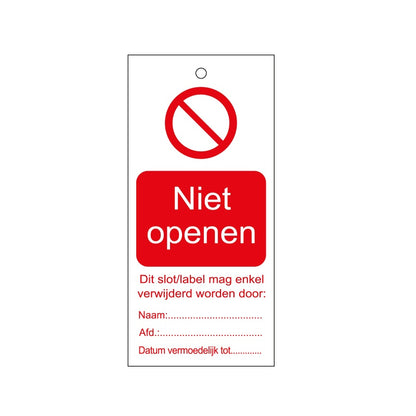 Warning Tags - Dutch