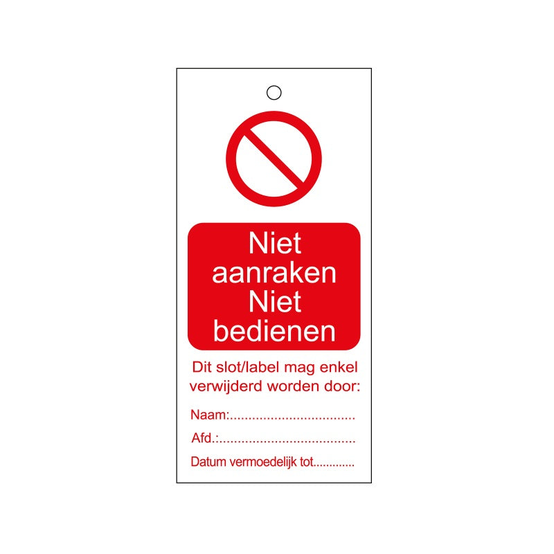 Warning Tags - Dutch