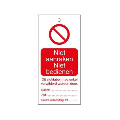 Warning Tags - Dutch
