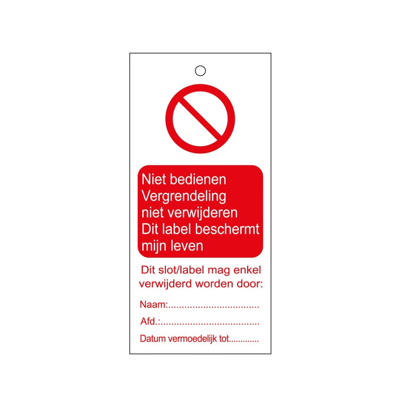 Warning Tags - Dutch