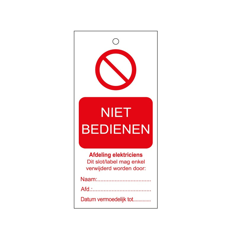 Warning Tags - Dutch