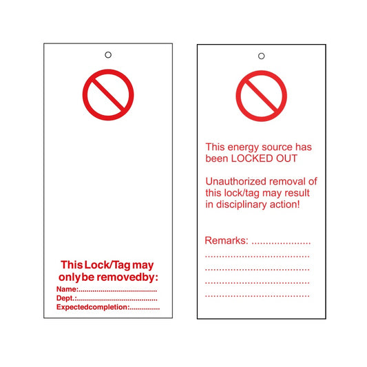 Warning Tags - English