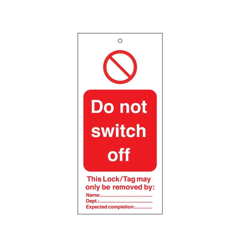 Warning Tags - English