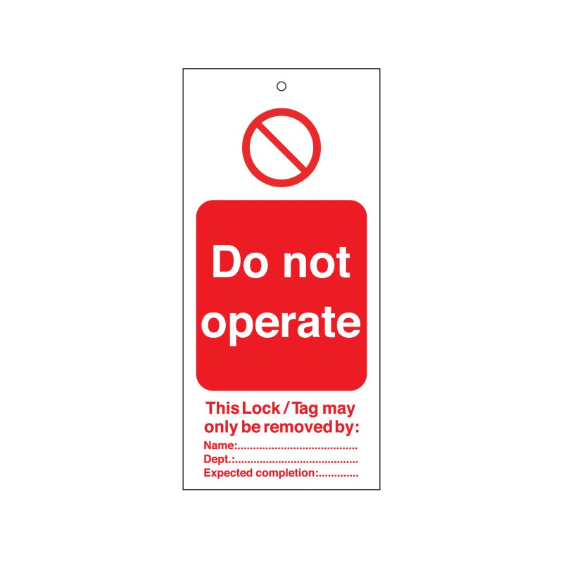 Warning Tags - English