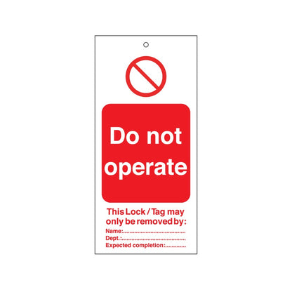 Warning Tags - English