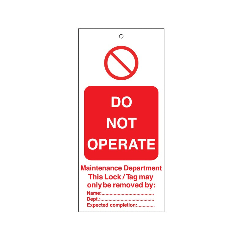 Warning Tags - English