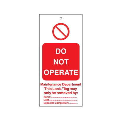 Warning Tags - English