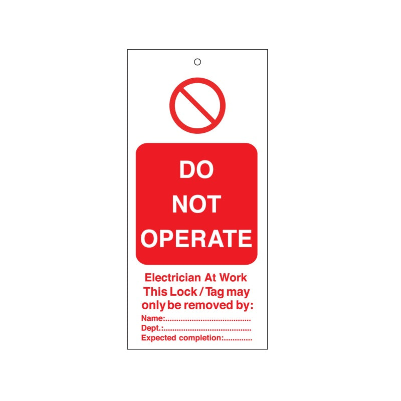 Warning Tags - English