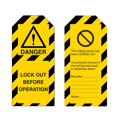 Warning Tags - English