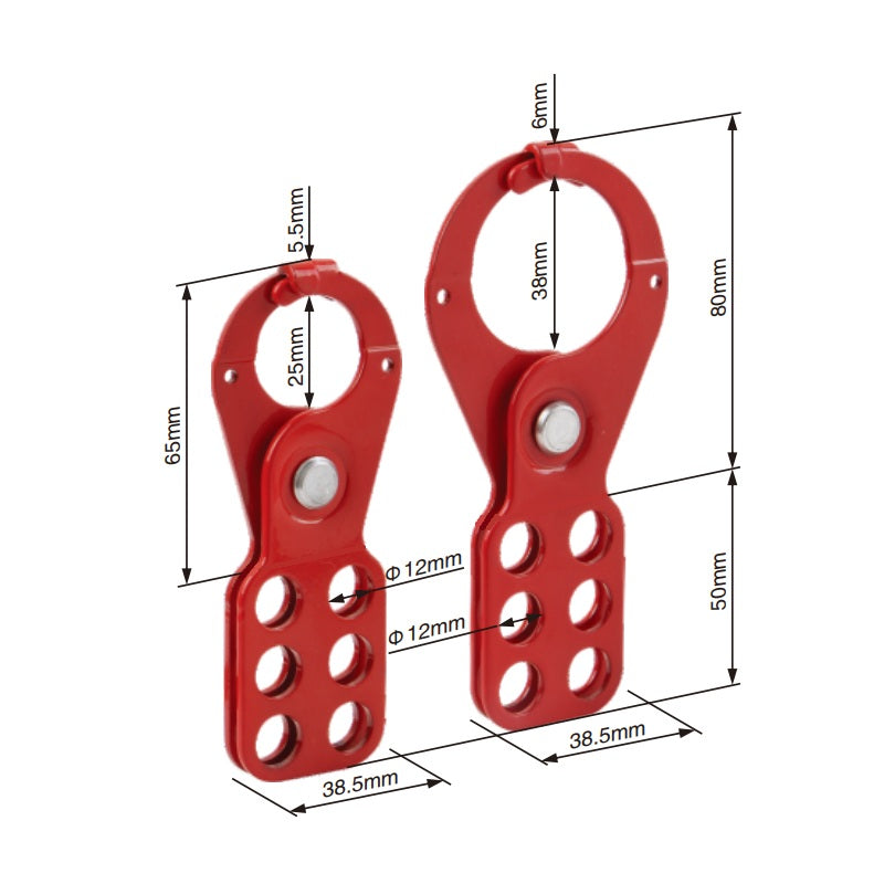 Verriegelungshaspe, gehärteter, pulverbeschichteter Stahl