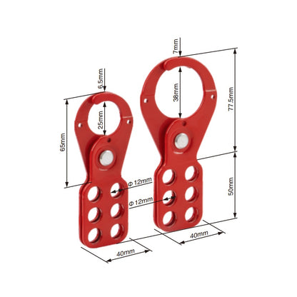 Verriegelungshaspe, gehärteter, pulverbeschichteter Stahl