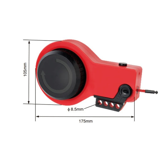 Retractable Cable Lockout - 3.3 mtr x 2.8 mm steel cable